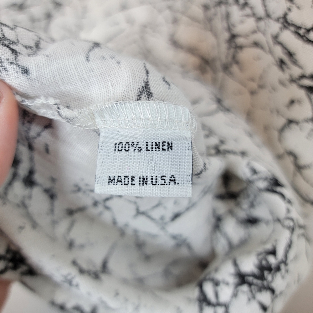 Bryn Walker 100% Linen Ivy Top Blouse Asymmetrical Sz M Lagenlook Wearable Art - Picture 8 of 8
